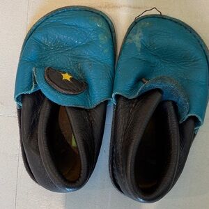 Children's Starry Blue and Black Slippers